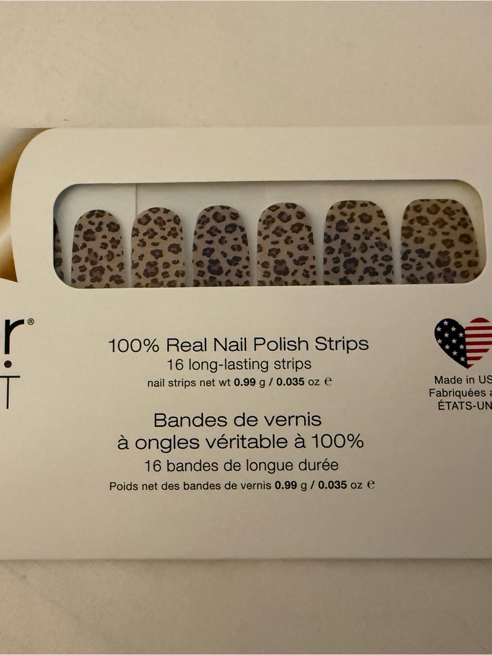 Color Street Leopard Coat - New in Box